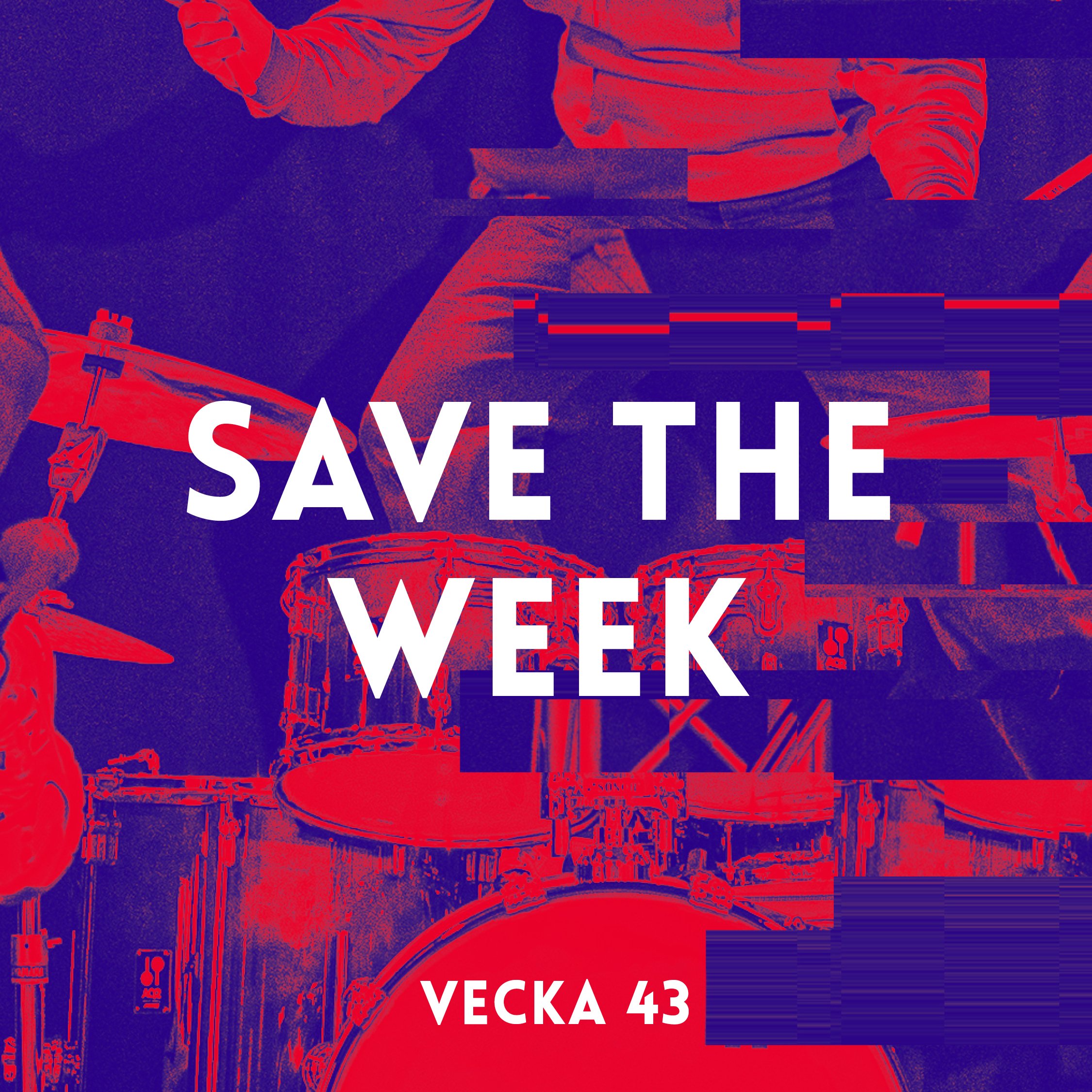 Save the week vecka 43.