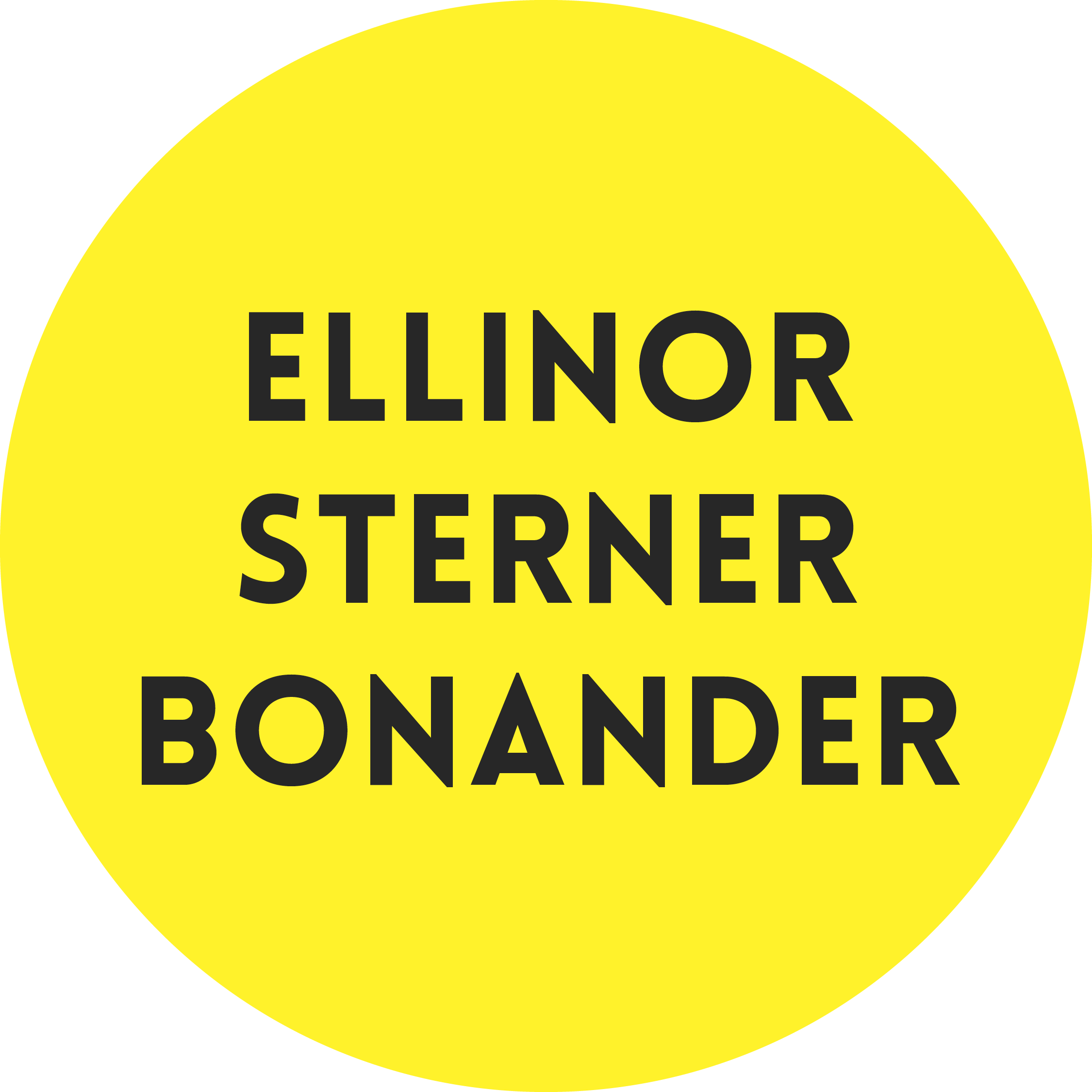 Ellinor Sterner Bonander.